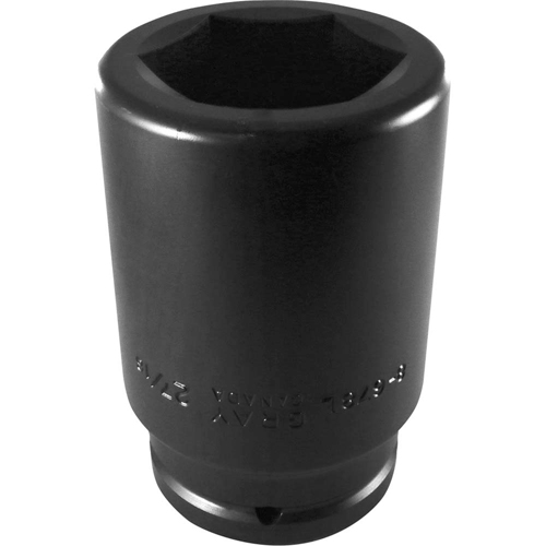 Socket, Impact, 2-7/16", 1-1/2" Drive, 6 Points - Gray Tools 8-678L