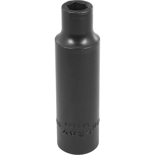 Socket, Impact, 9 mm, 1/2" Drive, 6 Points - Gray Tools MPD09H