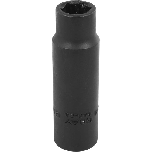 Socket, Impact, 13 mm, 1/2" Drive, 6 Points - Gray Tools MPD13H