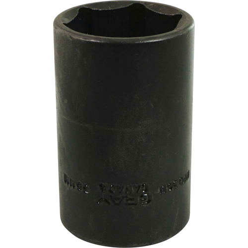 Douille, Chocs, 30 mm, Prise 1/2", 6 pans - Gray Tools MPD30H