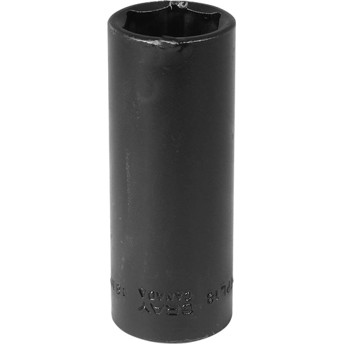 Socket, Impact, 18 mm, 3/8" Drive, 6 Points - Gray Tools MTPL18