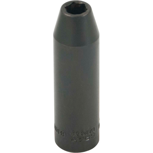 Socket, Impact, 8 mm, 3/8" Drive, 6 Points - Gray Tools MTPL8