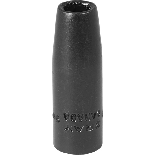 Socket, Impact, 9 mm, 3/8" Drive, 6 Points - Gray Tools MTPL9