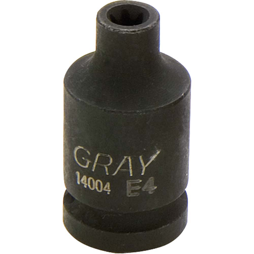 Douille, Chocs, E4, Prise 1/2"/1/4" - Gray Tools 14004