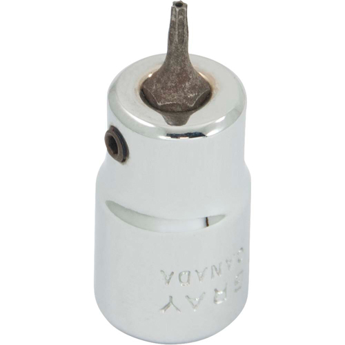 Bit Socket, Torx&reg;, T7 x 2-1/8" L, 3/8" Drive - Gray Tools T607T