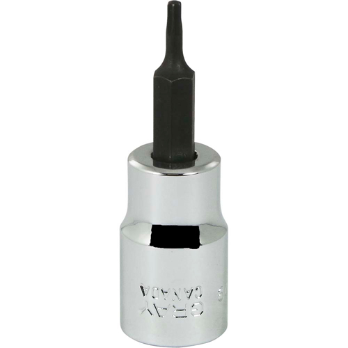 Douille &agrave; embout, Torx, T9 x 2-1/8" lo, Prise 3/8" - Gray Tools T609