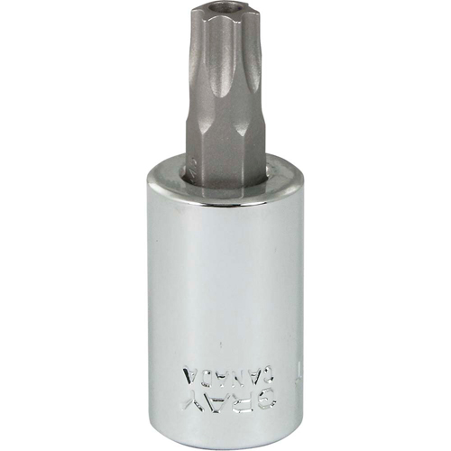 Bit Socket, Torx&reg;, T45 x 2-1/8" L, 3/8" Drive - Gray Tools T645T
