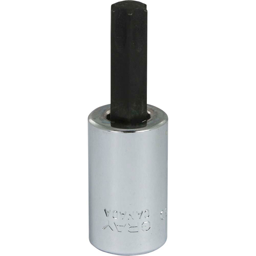 Bit Socket, Torx&reg;, T50 x 2-1/8" L, 3/8" Drive - Gray Tools T650