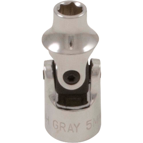 Universal Joint Socket , 9 mm, 1/4" Drive, 6 Points - Gray Tools MU9H