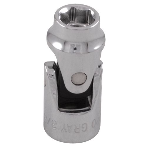 Universal Joint Socket, 1/2", 3/8" Drive, 6 Points - Gray Tools TU160A