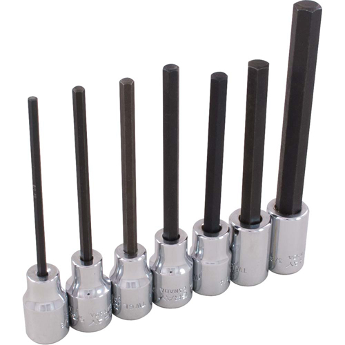 Jeu de douilles &agrave; t&ecirc;te hexagonale, Hexagonale, Prise 3/8", 7 mrcx - Gray Tools 25617
