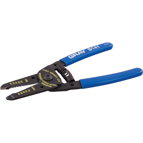 Wire Stripper/Cutter, 6" L - Gray Tools B141