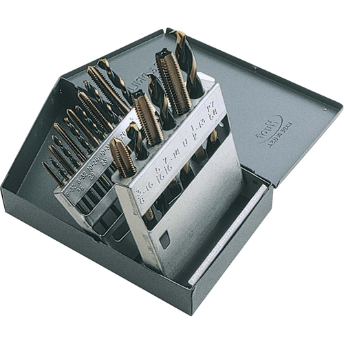 Tap & Drill Set, 18 Pieces - Gray Tools 2599