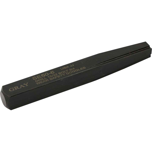 Extracteur de vis droit, 6, Pour vis de 3/4", Carbure - Gray Tools SE50-6