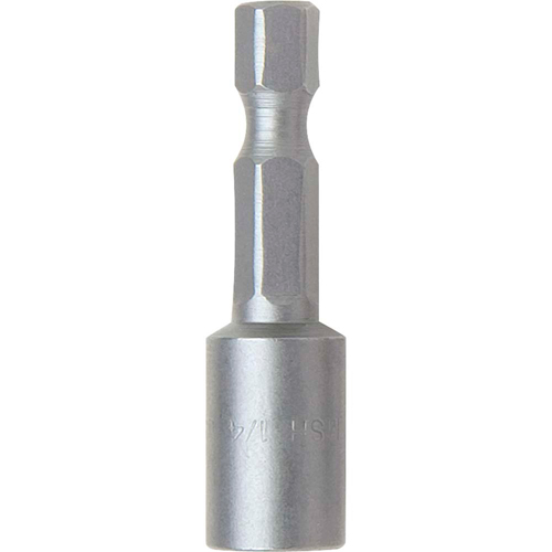 Nutsetter, 3/8" Tip, 1/4" Drive, 1-5/8" L, Magnetic - Gray Tools 76926