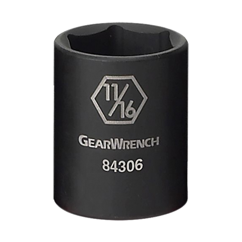 Socket, Impact, 3/4", 3/8" Drive, 6 Points - Gearwrench 84307N
