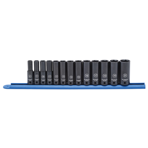 Socket Set, 13 Pcs, Impact, 3/8" Drive Size, Deep - Gearwrench 84914N