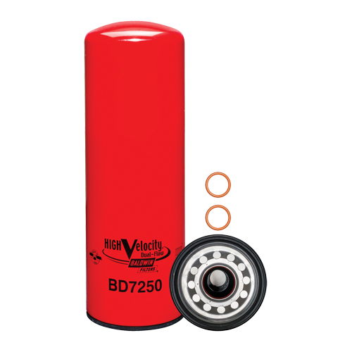 BD7250 High-Velocity Spin-On Dual-Flow Lube Filter - Baldwin Filters BD7250