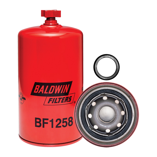 BF1258 Spin-On Fuel/Water Separator with Drain - Baldwin Filters BF1258