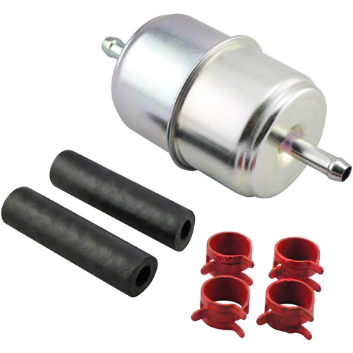 BF833-K2 In-Line Fuel Filter with Clamps & Hoses - Baldwin Filters BF833-K2