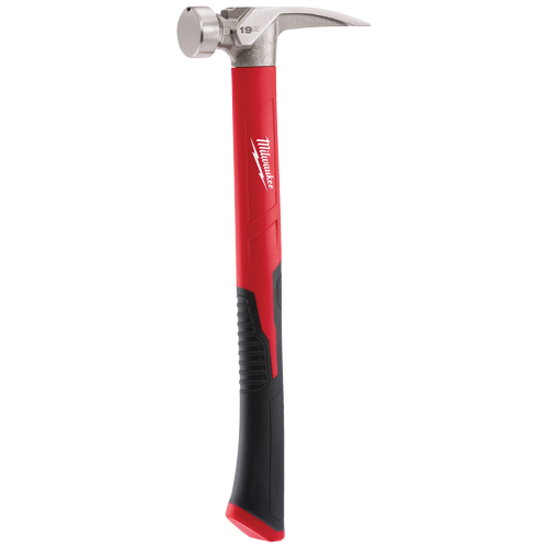 Marteau &agrave; face lisse, 19 oz., Prise en Fibre de verre, 15-1/4" lo - Milwaukee 48-22-9316