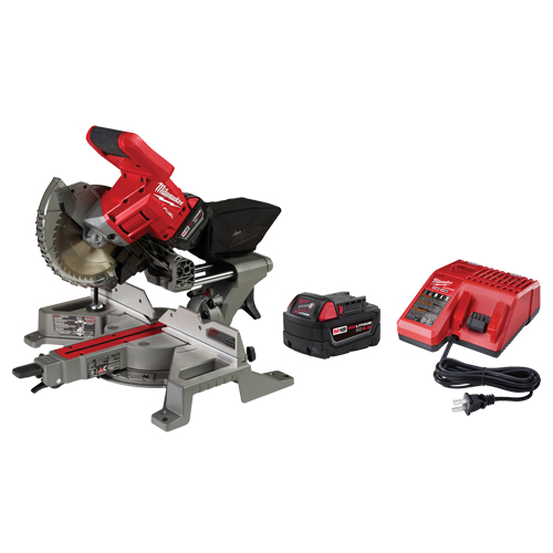 Ensemble de scie &agrave; onglet composite avec glissi&egrave;re &agrave; double biseau M18 Fuel - Milwaukee 2733-21