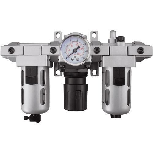 Modular Filter, Regulator & Lubricator (Gauge Included), 1/2" NPT - Aurora Tools 