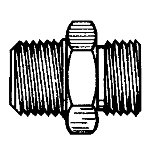 Reducer/Adapter Fitting, 1/4" x 1/8" Dia, Brass - Topring 41.854