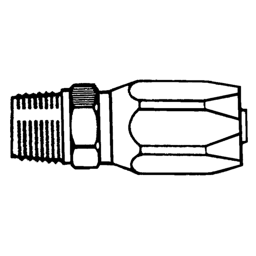Fittings - Reusable Hose Fittings, 1/2" Dia., Brass - Topring 41.800