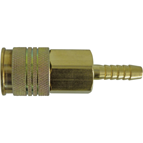 Uniquik Hose Barb Quick Coupler, Brass - Topring 20.760