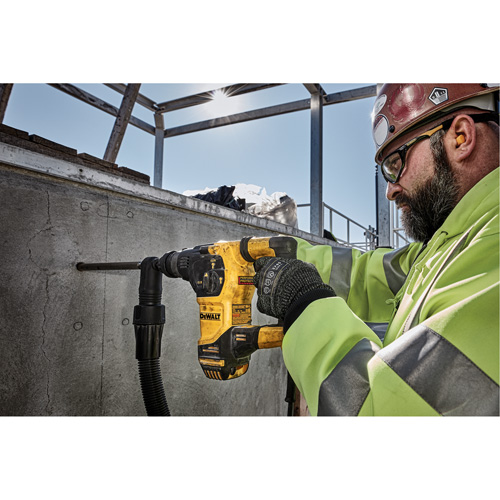 L-Shape SDS Plus Rotary Hammer, 3/16" - 7/8", 8.5 A, 0-5200 BPM BPM, 0-1150 RPM RPM, 2.58 ft.-lbs. - DEWALT D25333K