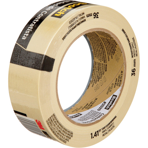 Ruban-cache Scotch pour entrepreneurs 2020, 36 mm (1-1/2") x 55 m (180'), Beige - 3M 2020-36AP