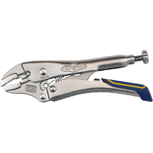 Fast Release Locking Pliers with Wire Cutter, 5" Length, Curved Jaw - Irwin IRHT82581