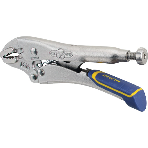 Fast Release Locking Pliers with Wire Cutter, 5" Length, Curved Jaw - Irwin IRHT82581