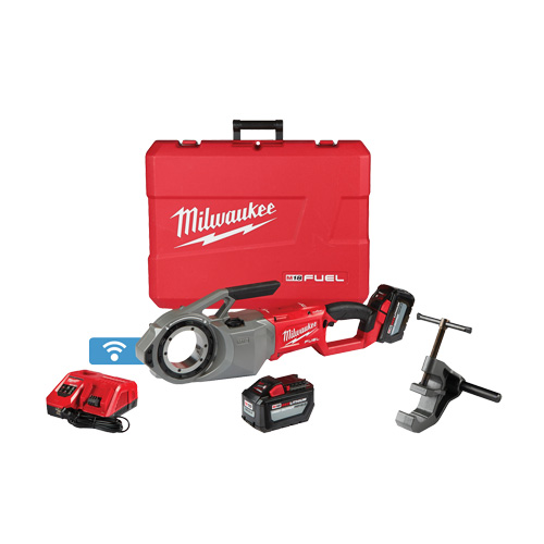 M18 Fuel Pipe Threader Kit, 41 RPM, 1/8" - 2" Pipe Thread - Milwaukee 2874-22HD