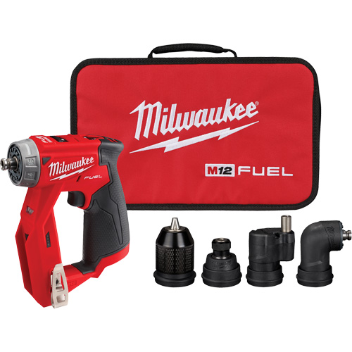 M12 Fuel Installation Drill-Driver (Tool Only), Lithium-Ion, 12 V, 1/4"/3/8" Chuck, 300 in-lbs Torque - Milwaukee 2505-20