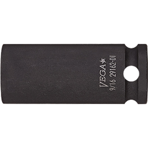 Thin Walled Socket, Impact, 9/16", 3/8" Drive, 12 Points, Deep - Vega 29162-DT