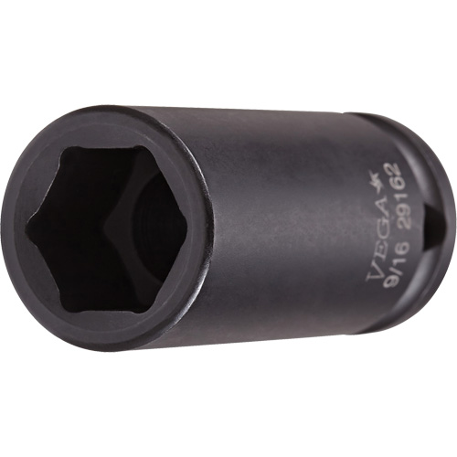 Socket, Impact, 15 mm, 3/8" Drive, 6 Points, Deep - Vega 21502