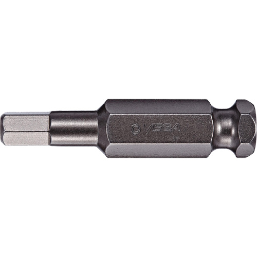 Power Bit, Hex, 7/32" Tip, 7/16" Drive Size, 2" Length - Vega 350H1464A