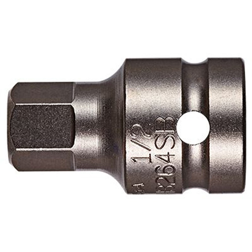 Socket Bit, Hex, 1/2" x 1-1/2" L, 1/2" Drive - Vega 338H3264SB