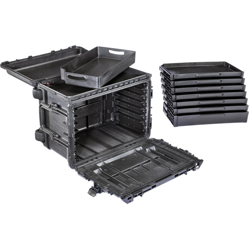 Armoire &agrave; outils mobile Gen 2, 24" la, 6 tiroirs, Noir - Pelican 0450SD4