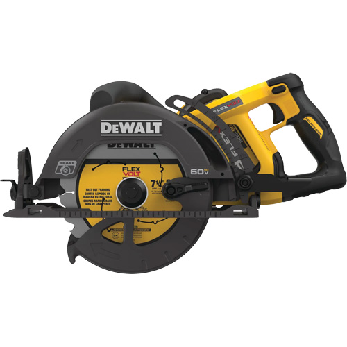 FlexVolt&reg; Worm Drive Style Saw Kit, 7-1/4", 60 V - DEWALT DCS577X1