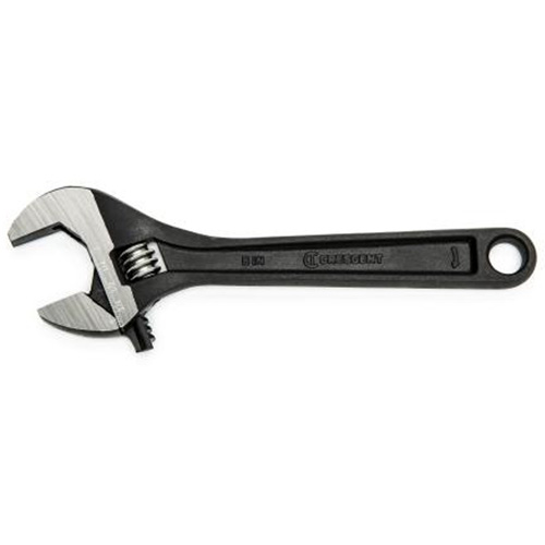 Adjustable Wrench, 6" L, 15/16" Max Width, Black Oxide - Crescent AT26BK