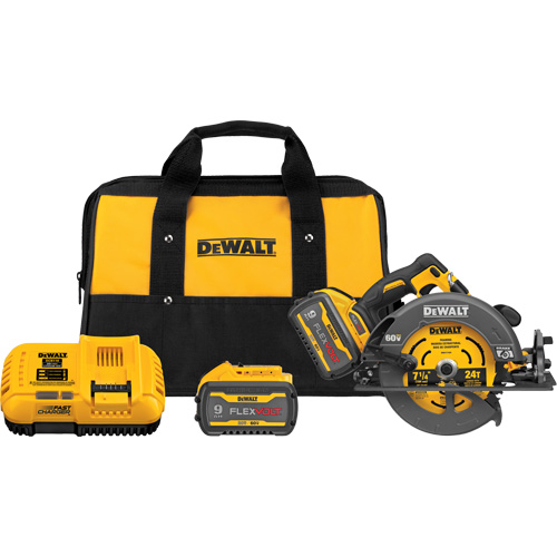 Flexvolt&reg; Max** Cordless Circular Saw with Electric Brake Kit, 7-1/4", 60 V - DEWALT DCS578X2