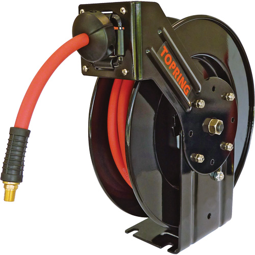 D&eacute;vidoir de boyau Topreel/Airflex, Air/Eau, 3/8" x 65', Tuyau simple, 250 PSI - Topring 79.996
