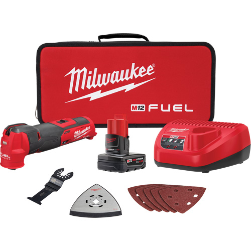 Ensemble outil polyvalent oscillant M12 Fuel, 12 V, Lithium-ion - Milwaukee 2526-21XC