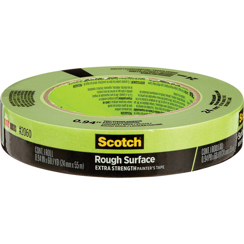 Scotch&reg; Rough Surface Painter's Tape 2060, 24 mm (1") x 55 m (180'), Green - 3M 2060-24AP