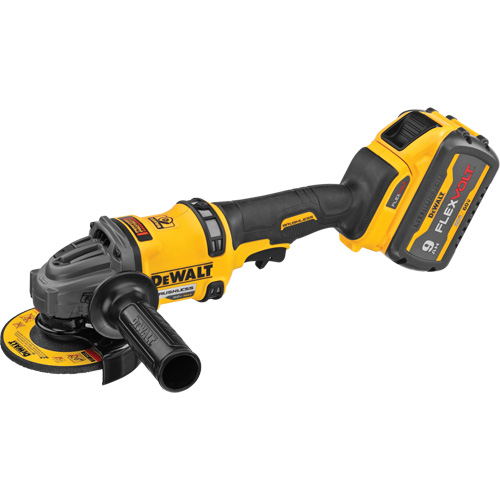 Ensemble de meuleuse sans balai FlexVolt Max avec frein antirecul, Roue de 4-1/2" - 6", 60 V - DEWALT DCG418X1
