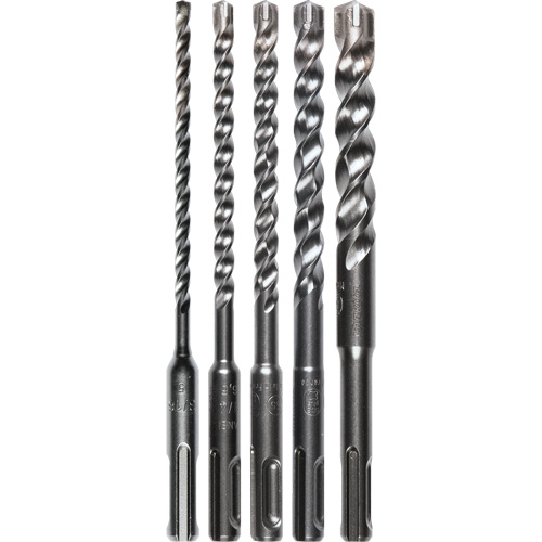 Jeu de m&egrave;ches &agrave; trois tranchants SDS-Plus, 5 morceaux, Carbure - Makita B-61298