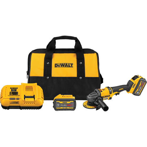 Ensemble de meuleuse sans balai FlexVolt avec frein antirecul, Roue de 4-1/2" - 6", 60 V - DEWALT DCG418X2